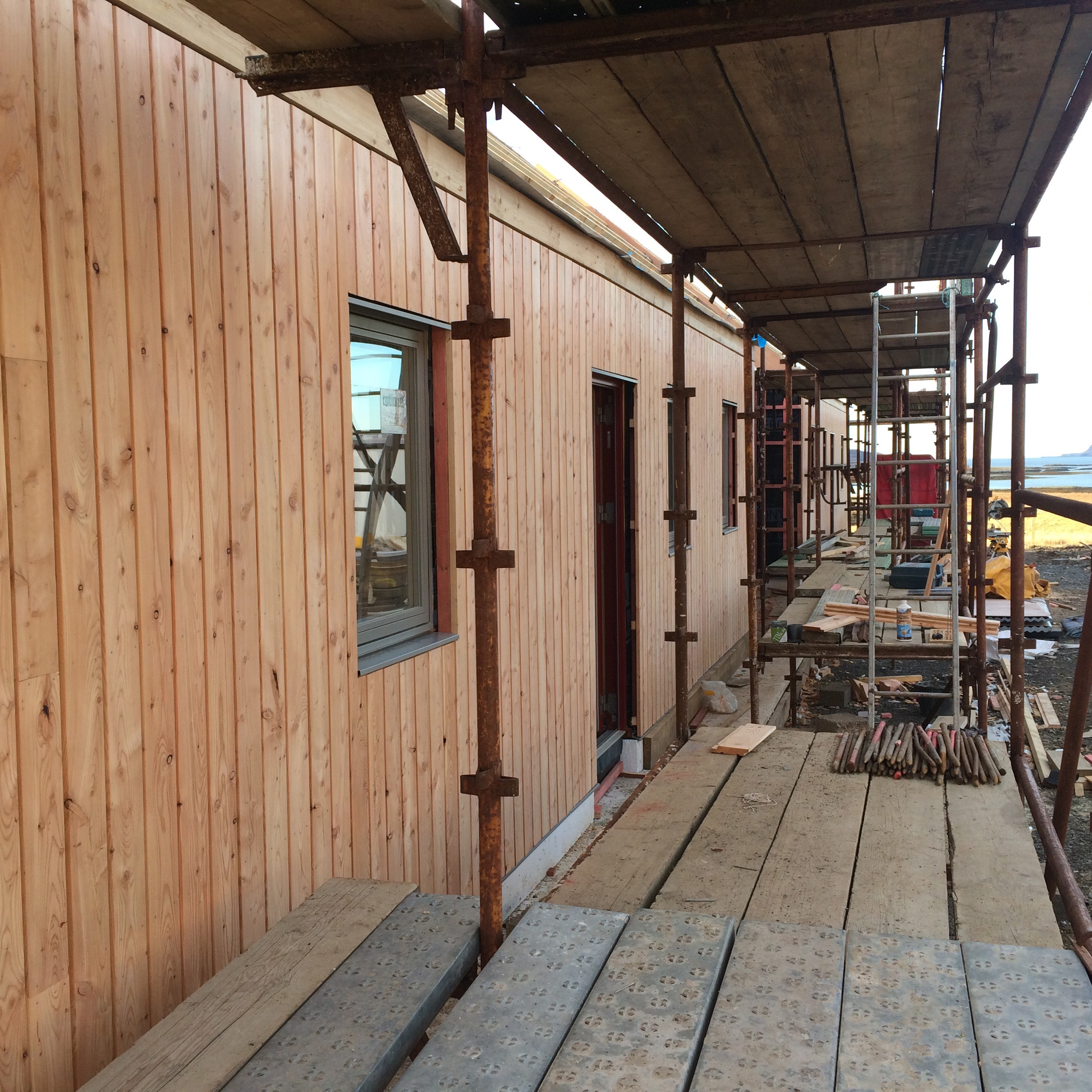 Natural Larch cladding