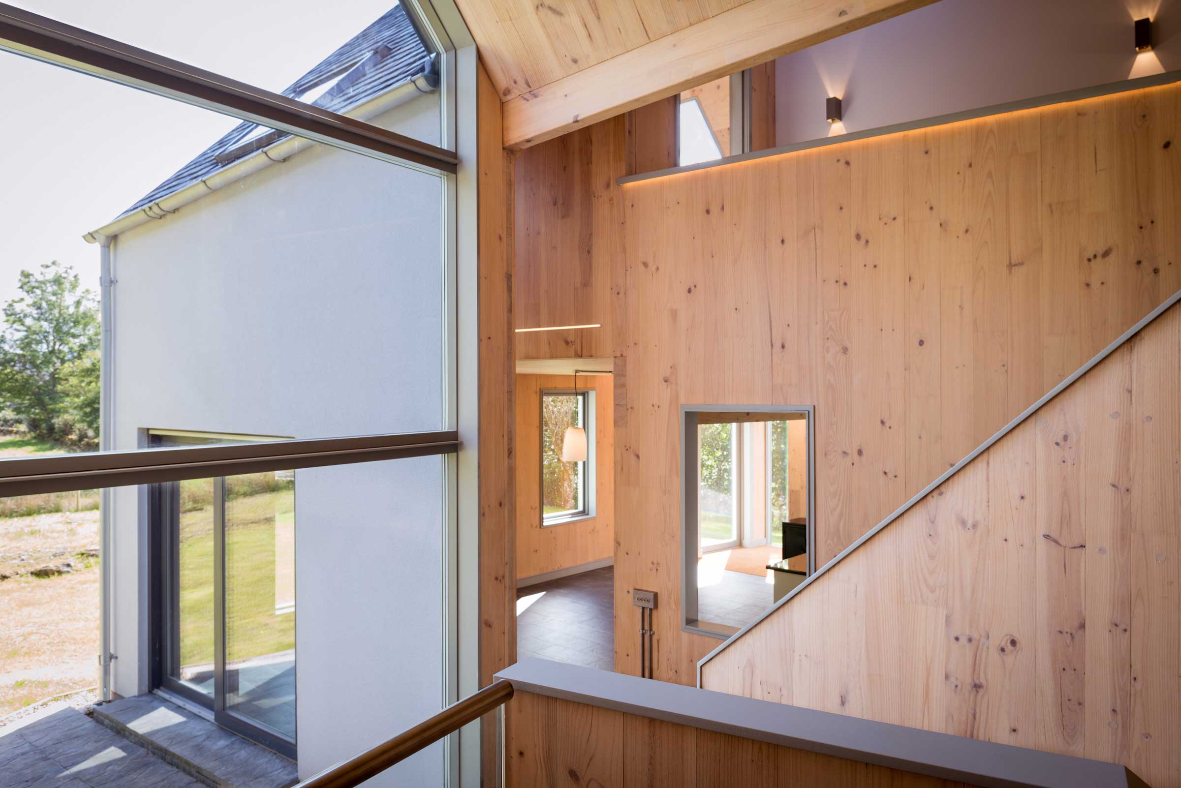 View from living stair landing