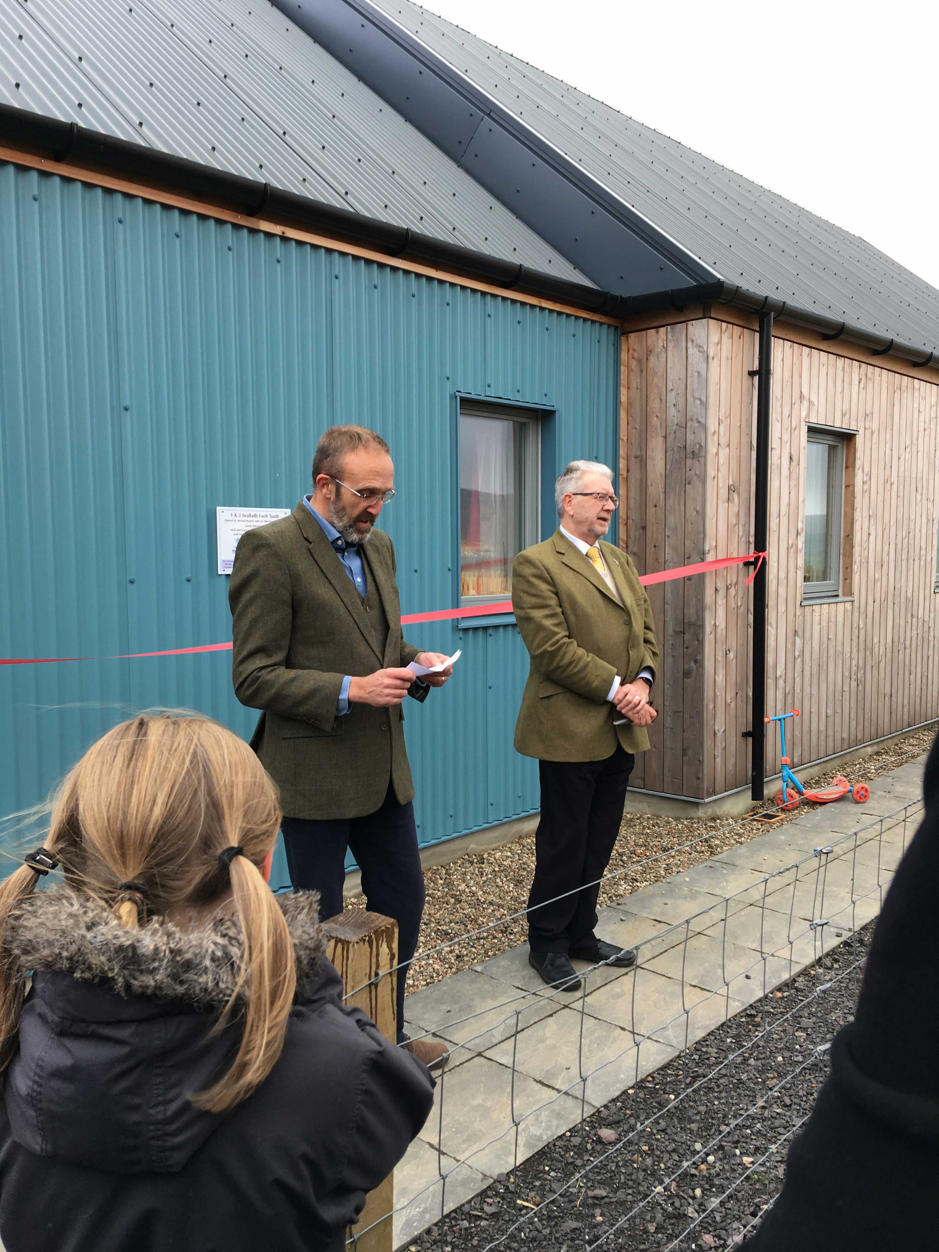 Ulva Ferry Houses officially opened by MSP Mike Russell.